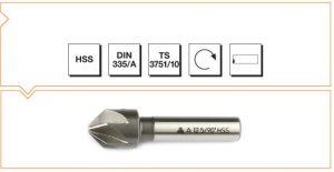 HSS DIN 335-A Silindirik Saplı Havşa Freze - 90°