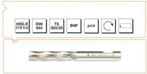 HSS - E (o) DIN 844 B-NF Silindirik Saplı Parmak Freze - UZUN