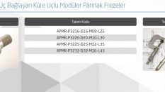 KÜRE UÇLU MODÜLER PARMAK FREZELER